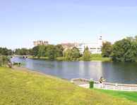 The Palace of Children and Youth is located on the bank of this lake The Palace of Children and Youth is located on the bank of this lake